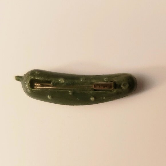Vintage Heinz Pickle Pin Pittsburgh Green Plastic Advertising Merch Swag Ad - Picture 4 of 9